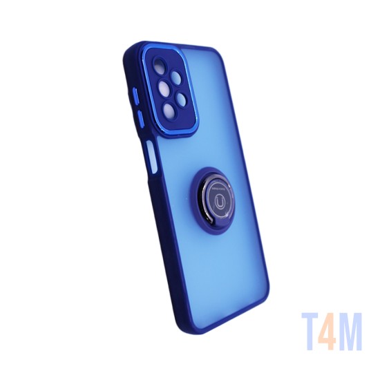 Capa com Anel de Suporte para Samsung Galaxy A23 Azul Fumado